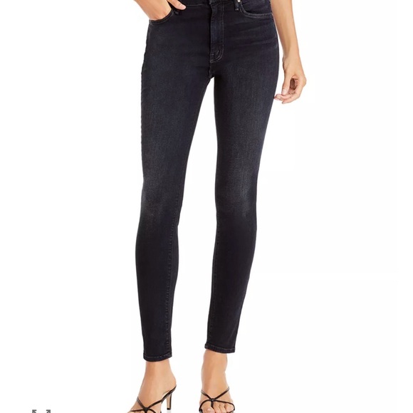MOTHER Denim - NWT Mother High Waisted Looker Skinny Denim in Coffee, Tea or Me?